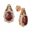 Best reviews of 🛒 Le Vian Rhodolite Garnet (4 Ct. T.w.) & Diamond (5/8 Ct. T.w.) Stud Earrings In 14k Rose Gold 😀