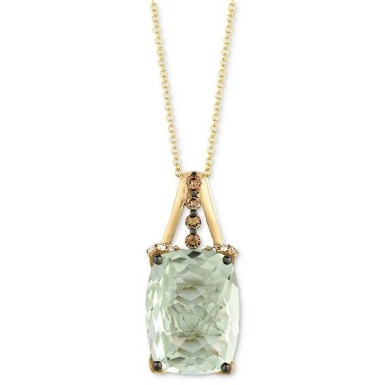 Flash Sale 👏 Le Vian Mint Julep Quartz (9-3/4 Ct. T.w.) & Diamond (1/3 C.t T.w.) 18 Pendant Necklace In 14k Gold No Color 🧨 3 Flash Sale 👏 Le Vian Mint Julep Quartz (9-3/4 Ct. T.w.) & Diamond (1/3 C.t T.w.) 18 Pendant Necklace In 14k Gold No Color 🧨