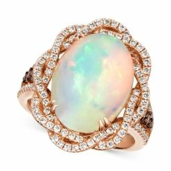 Cheapest 👍 Le Vian Neopolitan Opal (4-1/2 Ct. T.w.) & Diamond (1 Ct. T.w.) Statement Ring In 14k Rose Gold 😉