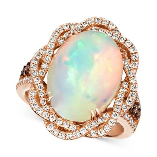 Cheapest ๐ Le Vian Neopolitan Opal (4-1/2 Ct. T.w.) & Diamond (1 Ct. T.w.) Statement Ring In 14k Rose Gold ๐ 3 Cheapest ๐ Le Vian Neopolitan Opal (4-1/2 Ct. T.w.) & Diamond (1 Ct. T.w.) Statement Ring In 14k Rose Gold ๐