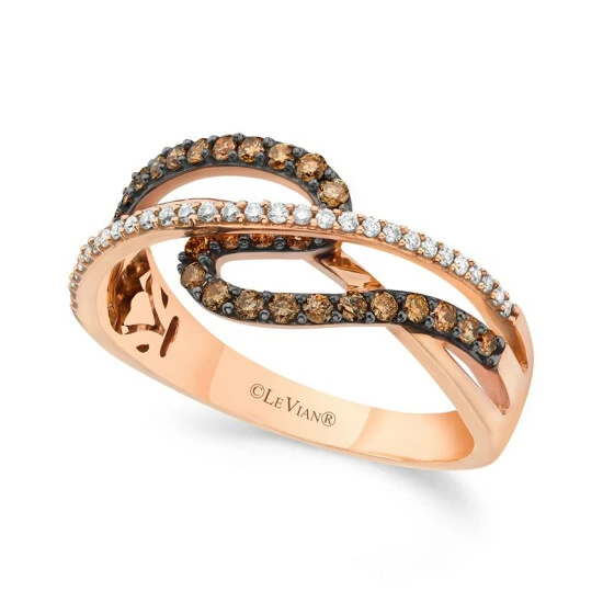 Cheap ๐ฏ Le Vian Chocolate By Petite Chocolate And White Diamond (3/8 Ct. T.w.) Ring In 14k Rose Gold No Color ๐ 3 Cheap ๐ฏ Le Vian Chocolate By Petite Chocolate And White Diamond (3/8 Ct. T.w.) Ring In 14k Rose Gold No Color ๐