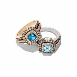 Best Sale 👍 Le Vian Aquamarine (3/4 Ct. T.w.) And Chocolate Diamonds® (3/4 Ct. T.w.) In 14k White Gold 🔔 -Le Vian Shop unnamed file 1860