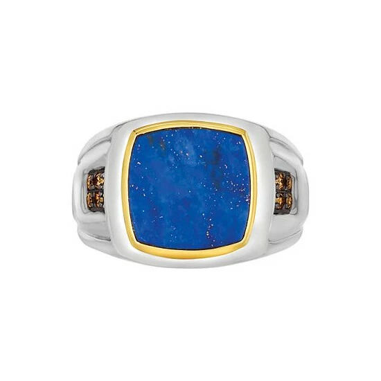 Wholesale ๐ Le Vian Men's Lapis Lazuli & Chocolate Diamond (1/10 Ct. T.w.) Ring In Sterling Silver & 14k Gold ๐ 4 Wholesale ๐ Le Vian Men's Lapis Lazuli & Chocolate Diamond (1/10 Ct. T.w.) Ring In Sterling Silver & 14k Gold ๐ - Image 2
