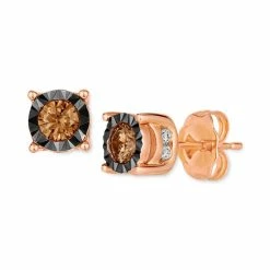 Brand new ✨ Le Vian Chocolate Diamond & Nude Diamond Stud Earrings (1/2 Ct. T.w) In 14k Rose Gold 14k Strawberry Gold Earrings 😀