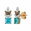 Flash Sale 💯 Le Vian Blue Zircon (1 1/5 Ct.t.w.), Nude Diamonds™ (1/6 Ct.t.w.), And Chocolate Diamonds® (1/10 Ct.t.w.) Earrings Set In 14k Rose Gold 💯 -Le Vian Shop unnamed file 1873
