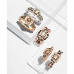 New 😍 Le Vian Chocolate By Petite Chocolate And White Diamond Ring (3/8 Ct. T.w.) In 14k Rose, Yellow Or White Gold 🎉 -Le Vian Shop unnamed file 1878