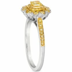 Wholesale ✨ Le Vian Sunny Yellow Diamond (1/2 Ct. T.w.) & Vanilla Diamond Accent Starflower Ring In Platinum & 14k Gold Platinum & 14k Honey Gold ❤️ -Le Vian Shop unnamed file 1882