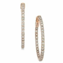 Cheapest 🔥 Le Vian Nude Diamond In & Out Hoop Earrings (2 Ct. T.w.) In 14k Rose Gold (also In Yellow Gold And White Gold) 🤩 -Le Vian Shop unnamed file 1887