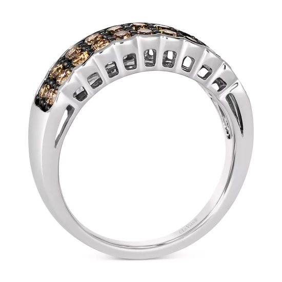 Best deal ๐ Le Vian Chocolate Diamond Double Row Band (3/4 Ct. T.w.) In 14k White Gold ๐ 8 Best deal ๐ Le Vian Chocolate Diamond Double Row Band (3/4 Ct. T.w.) In 14k White Gold ๐ - Image 6