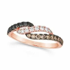 Coupon 🧨 Le Vian Multicolor Diamond Statement Ring (1/2 Ct. T.w.) In 14k Rose Gold 🤩