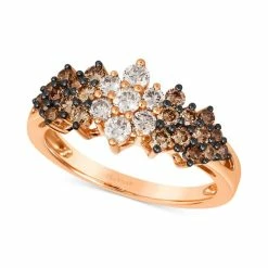 Cheap π― Le Vian Chocolate OmbrΓ© Diamond Cluster Ring (1 Ct. T.w.) In 14k Rose Gold 14k Strawberry Gold Ring π§¨