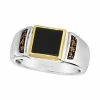 Best Sale 🔥 Le Vian Men's Onyx & Chocolate Diamond (1/6 Ct. T.w.) Ring In Sterling Silver & 14k Gold 😀 -Le Vian Shop unnamed file 1914