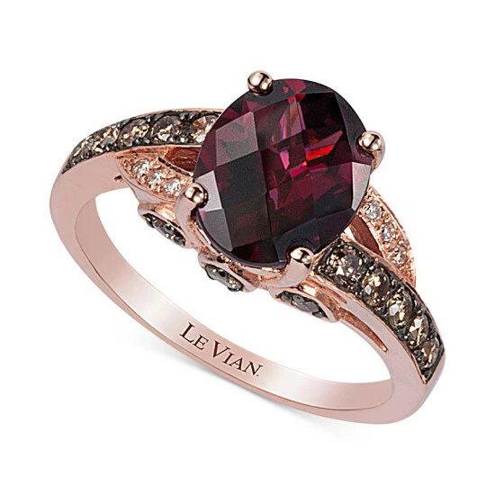 Budget 🎉 Le Vian Raspberry Rhodolite (2-3/8 Ct. T.w.) & Diamond (3/8 Ct. T.w.) Ring In 14k Rose Gold 👍 3 Budget 🎉 Le Vian Raspberry Rhodolite (2-3/8 Ct. T.w.) & Diamond (3/8 Ct. T.w.) Ring In 14k Rose Gold 👍