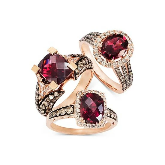 Best Pirce 🔥 Le Vian Raspberry Rhodolite® (2 Ct. T.w.) And Diamond (5/8 Ct. T.w.) Ring In 14k Rose Gold Garnet 🥰 8 Best Pirce 🔥 Le Vian Raspberry Rhodolite® (2 Ct. T.w.) And Diamond (5/8 Ct. T.w.) Ring In 14k Rose Gold Garnet 🥰 - Image 6