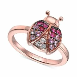 Best Sale π Le Vian Strawberry OmbrΓ© Sapphire (1/3 Ct. T.w.) & White Sapphire (1/20 Ct. T.w.) Ladybug Ring In 14k Rose Gold 14k Strawberry Gold Ring β