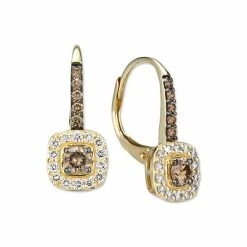 Wholesale 🎁 Le Vian Nude Diamond (1/4 Ct. T.w.) & Chocolate Diamond (1/3 Ct. T.w.) Halo Leverback Drop Earrings In 14k Gold Yellow Gold 🛒 -Le Vian Shop unnamed file 1967