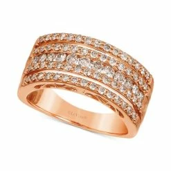 Best Sale π₯ Le Vian Nude Diamond Multirow Statement Ring (1 Ct. T.w.) In 14k Rose Gold 14k Strawberry Gold Ring π