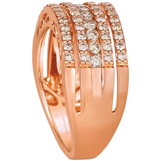 Best Sale 🔥 Le Vian Nude Diamond Multirow Statement Ring (1 Ct. T.w.) In 14k Rose Gold 14k Strawberry Gold Ring 🎉 6 Best Sale 🔥 Le Vian Nude Diamond Multirow Statement Ring (1 Ct. T.w.) In 14k Rose Gold 14k Strawberry Gold Ring 🎉 - Image 4