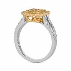 Brand new 🎁 Le Vian Sunny Yellow Diamond (1-1/6 Ct. T.w.) & Vanilla Diamond (1/4 Ct. T.w.) Quad Cluster Halo Ring In Platinum & 18k Gold Platinum & 18k Honey Gold 🌟 -Le Vian Shop unnamed file 1985