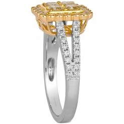 Brand new 🎁 Le Vian Sunny Yellow Diamond (1-1/6 Ct. T.w.) & Vanilla Diamond (1/4 Ct. T.w.) Quad Cluster Halo Ring In Platinum & 18k Gold Platinum & 18k Honey Gold 🌟 -Le Vian Shop unnamed file 1986