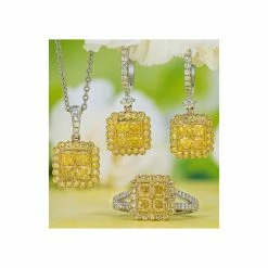 Brand new 🎁 Le Vian Sunny Yellow Diamond (1-1/6 Ct. T.w.) & Vanilla Diamond (1/4 Ct. T.w.) Quad Cluster Halo Ring In Platinum & 18k Gold Platinum & 18k Honey Gold 🌟 -Le Vian Shop unnamed file 1987