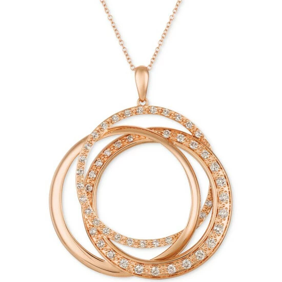 Best deal 🎁 Le Vian Strawberry & Nude™ Diamond Interlocking Rings 18 Pendant Necklace (1 Ct. T.w.) In 14k Rose, Yellow Or White Gold ❤️ 3 Best deal 🎁 Le Vian Strawberry & Nude™ Diamond Interlocking Rings 18 Pendant Necklace (1 Ct. T.w.) In 14k Rose, Yellow Or White Gold ❤️