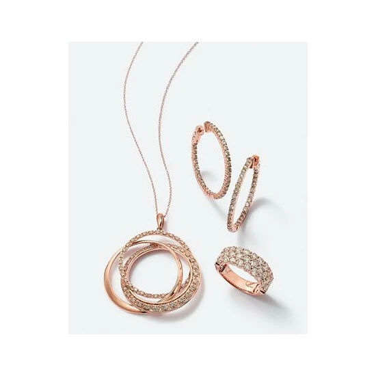 Best deal 🎁 Le Vian Strawberry & Nude™ Diamond Interlocking Rings 18 Pendant Necklace (1 Ct. T.w.) In 14k Rose, Yellow Or White Gold ❤️ 8 Best deal 🎁 Le Vian Strawberry & Nude™ Diamond Interlocking Rings 18 Pendant Necklace (1 Ct. T.w.) In 14k Rose, Yellow Or White Gold ❤️ - Image 6