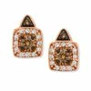 Best deal 😍 Le Vian Chocolate By Petite Chocolate And White Diamond Stud Earrings (1/3 Ct. T.w.) In 14k Rose, Yellow Or White Gold 🔥 -Le Vian Shop unnamed file 1998