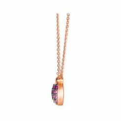 Best Sale 🥰 Le Vian Strawberry Ombré Sapphire Ladybug Pendant Necklace (3/8 Ct. T.w.) In 14k Rose Gold, 17 + 2 Extender 14k Strawberry Gold Necklace ❤️ -Le Vian Shop unnamed file 2005