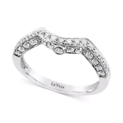 Budget ✨ Le Vian Vanilla Diamond® Curved Band (3/8 Ct. T.w.) In 14k White Gold 💯 -Le Vian Shop unnamed file 201