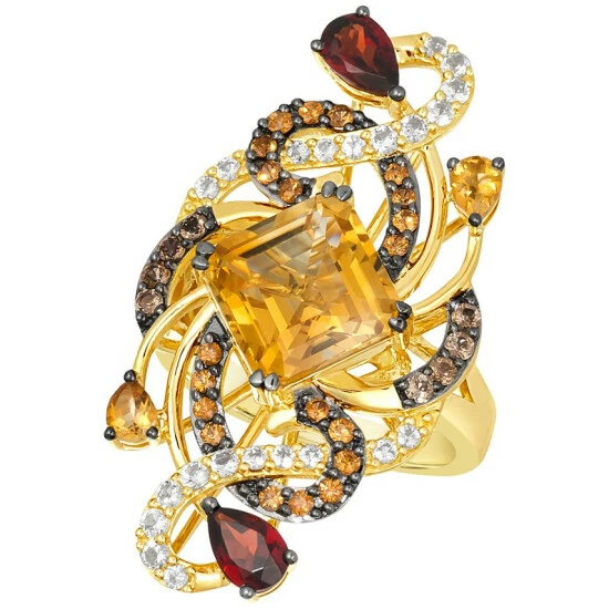 Cheap 👍 Le Vian Crazy Collection® Multi-Gemstone Swirling Cluster Ring (6-1/4 Ct. T.w.) In 14k Gold Citrine 👍 3 Cheap 👍 Le Vian Crazy Collection® Multi-Gemstone Swirling Cluster Ring (6-1/4 Ct. T.w.) In 14k Gold Citrine 👍
