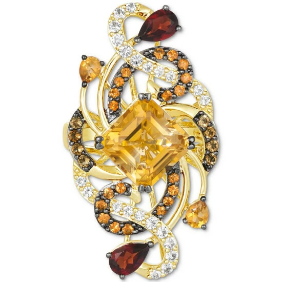 Cheap 👍 Le Vian Crazy Collection® Multi-Gemstone Swirling Cluster Ring (6-1/4 Ct. T.w.) In 14k Gold Citrine 👍 7 Cheap 👍 Le Vian Crazy Collection® Multi-Gemstone Swirling Cluster Ring (6-1/4 Ct. T.w.) In 14k Gold Citrine 👍 - Image 5