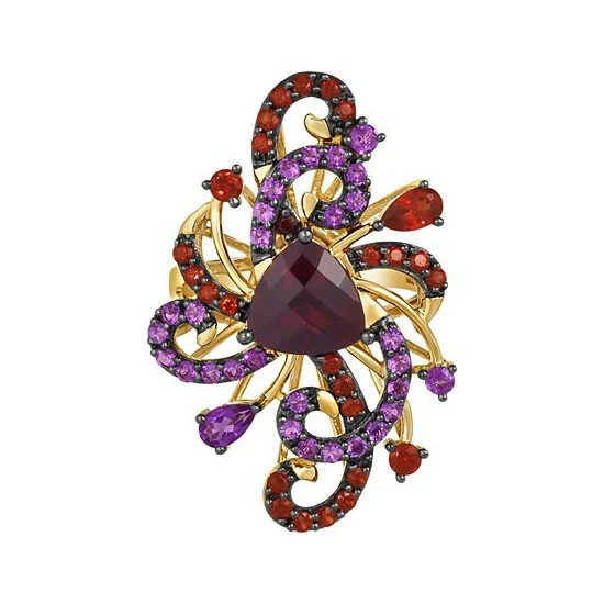 Flash Sale 👍 Le Vian Crazy Collection® Pomegranate Garnet (4 Ct. T.w.) & Grape Amethyst (5/8 Ct. T.w.) Swirling Statement Ring In 14k Gold 14k Honey Gold Ring 🥰 4 Flash Sale 👍 Le Vian Crazy Collection® Pomegranate Garnet (4 Ct. T.w.) & Grape Amethyst (5/8 Ct. T.w.) Swirling Statement Ring In 14k Gold 14k Honey Gold Ring 🥰 - Image 2