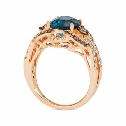 Budget 😀 Le Vian Deep Sea Blue Topaz (3 Ct. T.w.) & Diamond (1-1/20 Ct. T.w.) Statement Ring In 14k Rose Gold 🔔 -Le Vian Shop unnamed file 2039