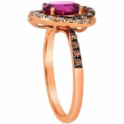 Budget ❤️ Le Vian Raspberry Rhodolite (1-3/8 Ct. T.w.) & Diamond (3/8 Ct. T.w.) Halo Ring In 14k Rose Gold 🔥 -Le Vian Shop unnamed file 2044