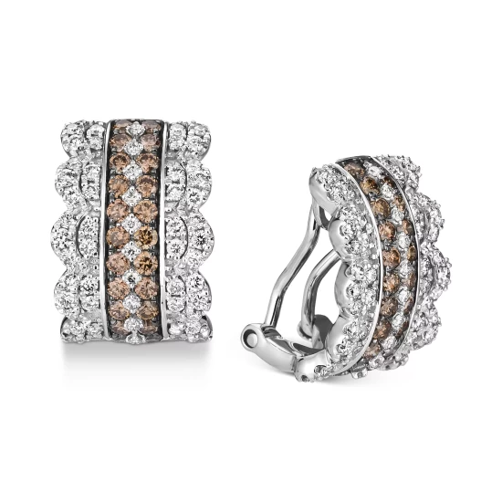 Buy 👍 Le Vian Nude Diamond (1 Ct. T.w.) & Chocolate Diamond (1 Ct. T.w.) Hoop Earrings In 14k White Gold 💯 7 Buy 👍 Le Vian Nude Diamond (1 Ct. T.w.) & Chocolate Diamond (1 Ct. T.w.) Hoop Earrings In 14k White Gold 💯 - Image 5