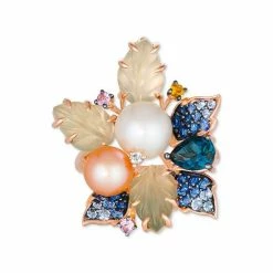 Best reviews of ✨ Le Vian Strawberry & Vanilla Pearl (6 & 8mm), Multi-Gemstone (5-1/20 Ct. T.w.) & Diamond Accent Flower Statement Ring In 14k Rose Gold 👍 -Le Vian Shop unnamed file 2056