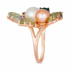 Best reviews of ✨ Le Vian Strawberry & Vanilla Pearl (6 & 8mm), Multi-Gemstone (5-1/20 Ct. T.w.) & Diamond Accent Flower Statement Ring In 14k Rose Gold 👍 -Le Vian Shop unnamed file 2058