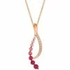 Budget 🛒 Le Vian Passion Ruby (1/6 Ct. T.w.), Bubblegum Pink Sapphire (5/8 Ct. T.w.) & Vanilla Sapphire (1/5 Ct. T.w.) Pendant Necklace In 14k Rose Gold Multi 🔥 -Le Vian Shop unnamed file 2060