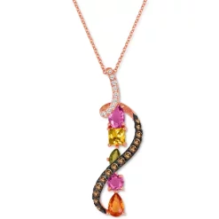 Budget 👍 Le Vian Emerald (1/3 Ct. T.w.) & Diamond (1/5 Ct. T.w.) Adjustable Pendant Necklace In 14k White Gold 🛒