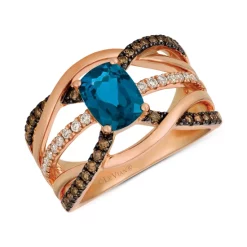 Discount 🛒 Le Vian Neopolitan Opal (5/8 Ct. T.w.) & Diamond (7/8 Ct. T.w.) Statement Ring In 14k Rose Gold 🥰