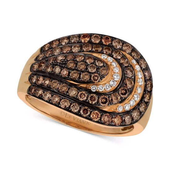 Discount 🛒 Le Vian Chocolatier® Diamond Spiral Statement Ring (1-1/5 Ct. T.w.) In 14k Rose Gold 😍 4 Discount 🛒 Le Vian Chocolatier® Diamond Spiral Statement Ring (1-1/5 Ct. T.w.) In 14k Rose Gold 😍 - Image 2