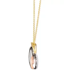 Hot Sale 👏 Le Vian Chocolate Diamond (1/8 Ct. T.w.) & Vanilla Diamond (1/20 Ct. T.w.) Double Heart Pendant Necklace In 14k Tricolor Gold, 18 + 2 Extender Tri Tone 🥰 -Le Vian Shop unnamed file 219