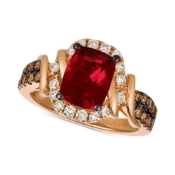 Outlet 😀 Le Vian Chocolate & Nude™ Raspberry Rhodolite® (1-9/10 Ct. T.w.) & Diamond (5/8 Ct. T.w.) Ring In 14k Rose Gold Garnet 💯 -Le Vian Shop unnamed file 237