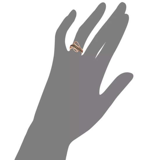 Hot Sale 🤩 Le Vian Chocolate By Petite Chocolate And White Diamond Wave Ring (5/8 Ct. T.w.) In 14k Rose Gold 💯 5 Hot Sale 🤩 Le Vian Chocolate By Petite Chocolate And White Diamond Wave Ring (5/8 Ct. T.w.) In 14k Rose Gold 💯 - Image 3