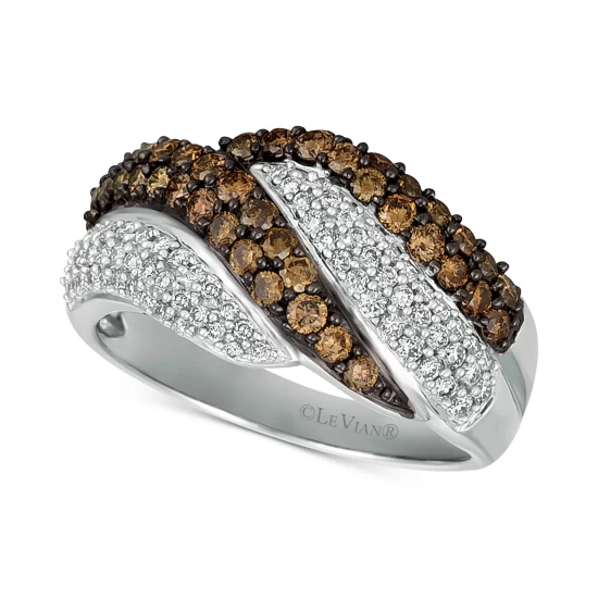 Best deal 🤩 Le Vian Chocolatier® Diamond Swirl Ring (1-1/8 Ct. T.w.) In 14k White Gold 🔔 4 Best deal 🤩 Le Vian Chocolatier® Diamond Swirl Ring (1-1/8 Ct. T.w.) In 14k White Gold 🔔 - Image 2