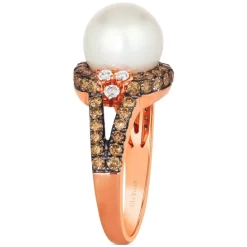 Hot Sale 🎉 Le Vian Vanilla Pearl (10mm) & Diamond (1-1/3 Ct. T.w.) Ring In 14k Rose Gold 🛒 -Le Vian Shop unnamed file 282