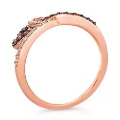 New 👍 Le Vian Chocolate Diamond (1/4 Ct. T.w.) & Nude Diamond (1/4 Ct. T.w.) Interlocking Heart Ring In 14k Rose, Yellow Or White Gold ❤️ -Le Vian Shop unnamed file 283