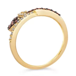 Promo ๐ฅฐ Le Vian Nude Diamond (1-1/3 Ct. T.w.) & Chocolate Diamond (1/6 Ct. T.w.) Pavรฉ Flower Pendant Necklace In 14k Rose Gold ๐