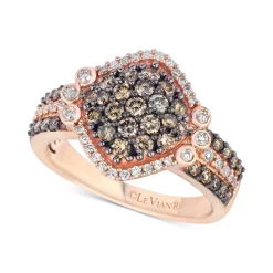 Budget 🎉 Le Vian Chocolatier® Diamond Cluster Ring (1-1/8 Ct. T.w.) In 14k Rose Gold 👍 -Le Vian Shop unnamed file 297